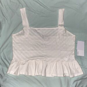 NWT Sweater Peplum Top